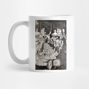 Aubrey Beardsley - The Battle of Beaux and Belles Mug